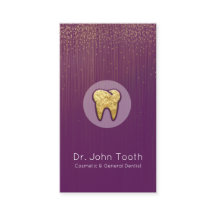 Modern Dental Dentist Appointment Purple Gold