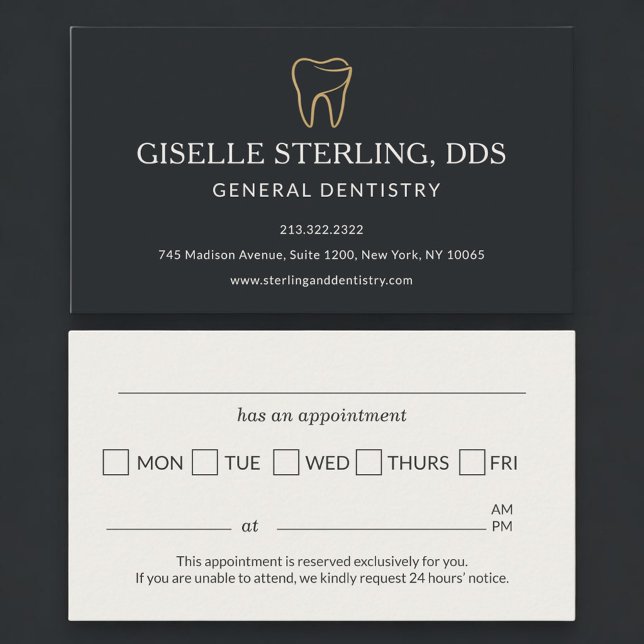 Modern Dental Dentistry Appointment Reminder Card (Creator Uploaded)