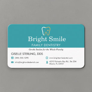 Modern Dental Office Dentistry Business Card