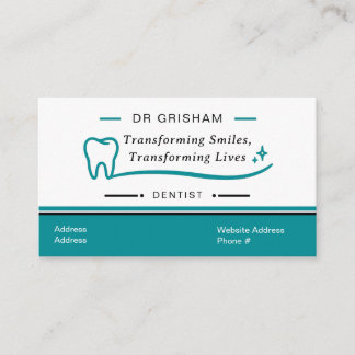 Modern Dentist Business Card Template