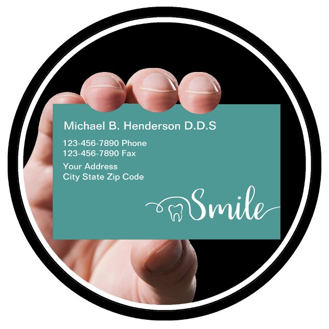 Modern Dentist Businesscards Business Card (Creator Uploaded)