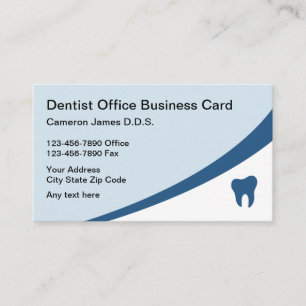 Modern Dentist Office Business Card