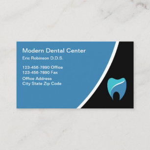 Modern Dentist Office Dental Theme Business Card
