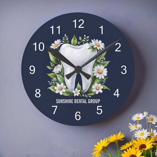 Modern Dentist Orthodontist Round Clock (Creator Uploaded)