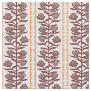 Modern desert botanical floral bohemian rustic fabric