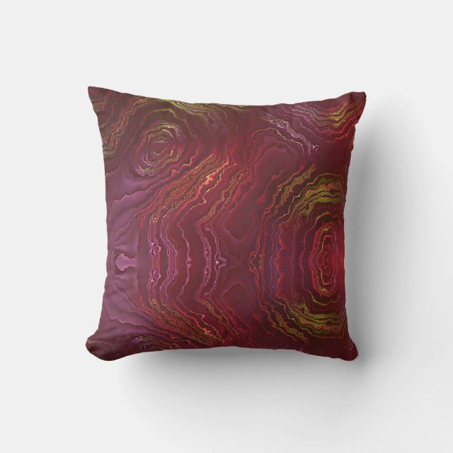 Modern design abstract marble throw pillow (Front)