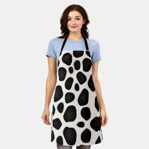 Modern design black patterns   apron
