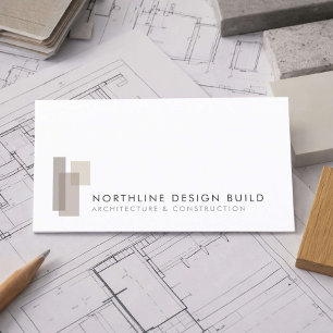Modern Design Build Firm Business Card