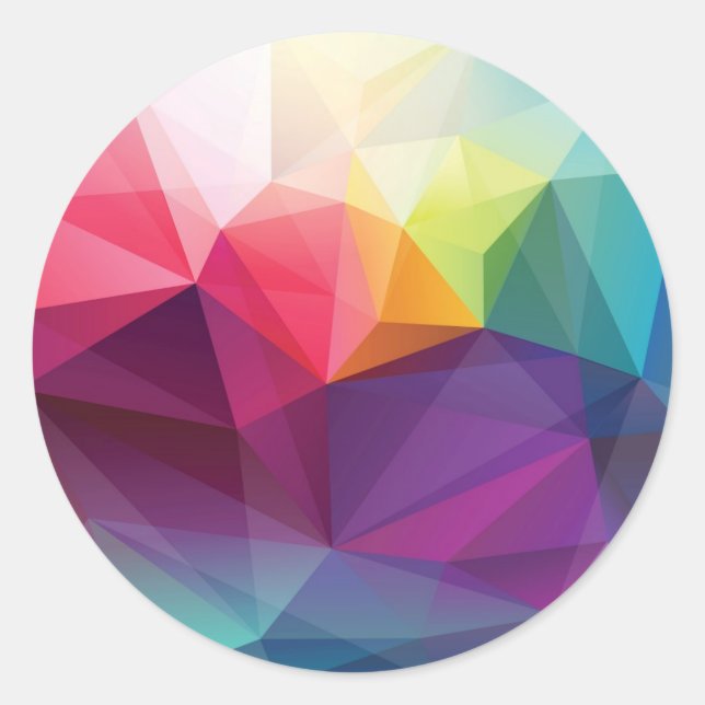 Modern Design Classic Round Sticker (Front)