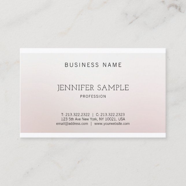 Modern Design Creative Colour Harmony Luxury Business Card (Front)