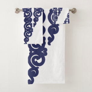 Modern design, elegant, ornamental pattern bath towel set