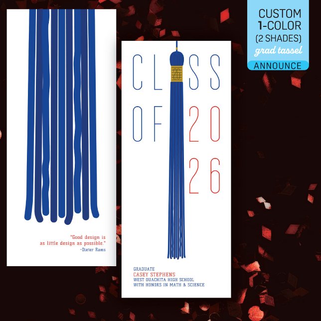 Modern Design Grad Announcement | Colour-Editable (Creator Uploaded)