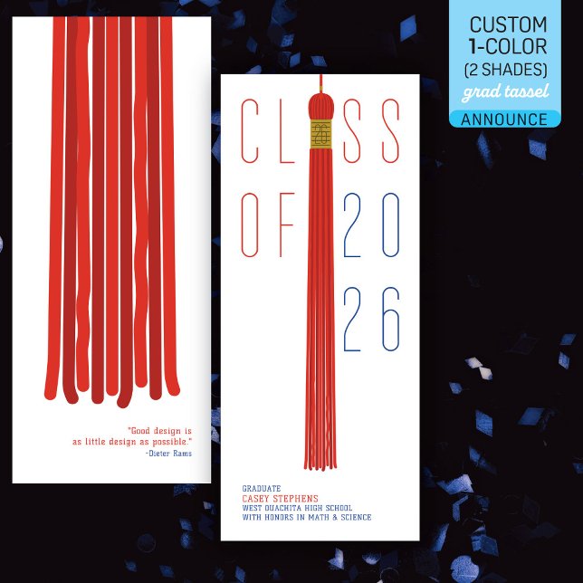 Modern Design Grad Announcement | Colour-Editable (Creator Uploaded)