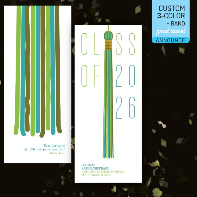 Modern Design Graduation Announcement | Color-Edit (Creator Uploaded)