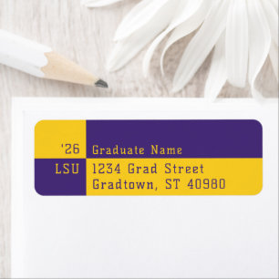 Modern Design School Colours Return Address