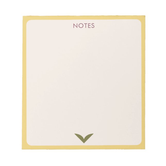 modern design stylish notepad (Front)