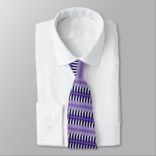Modern Design Violet Purple Blue Neck Tie