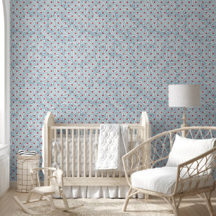 Modern Design with Red Polka Dot P/S Wallpaper Wal