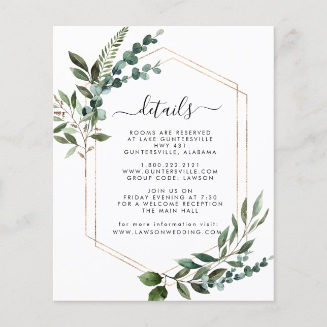 Modern Details Card (Front)