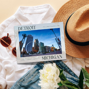 Modern Detroit Landmark Postcard