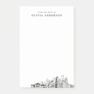 Modern Detroit Professional Gift Personalised Post-it Notes