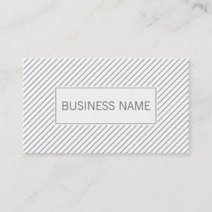 Modern Diagonal Lines Beautician Business Card