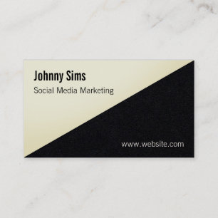 Modern diagonal split triangle line cover business card
