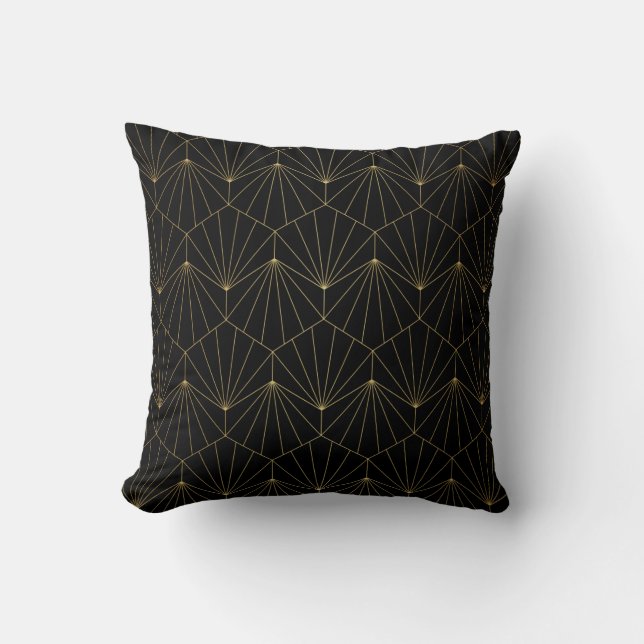 Modern diamond art deco seamless pattern. Trendy a Cushion (Front)
