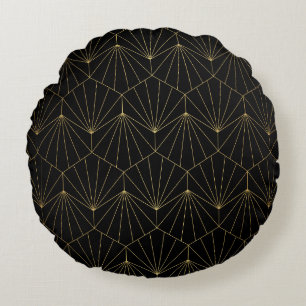 Modern diamond art deco seamless pattern. Trendy a Round Cushion