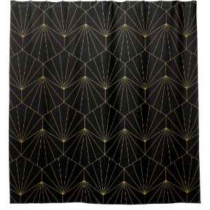 Modern diamond art deco seamless pattern. Trendy a Shower Curtain