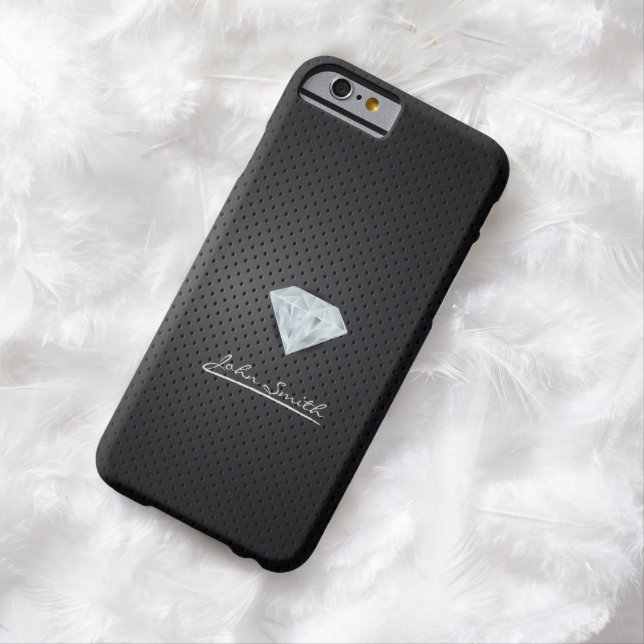 Modern Diamond Dark Metal iPhone 6 Case (In Situ)