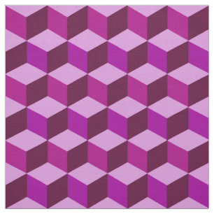 Modern Diamond Grid, Amethyst Purple and Violet Fabric