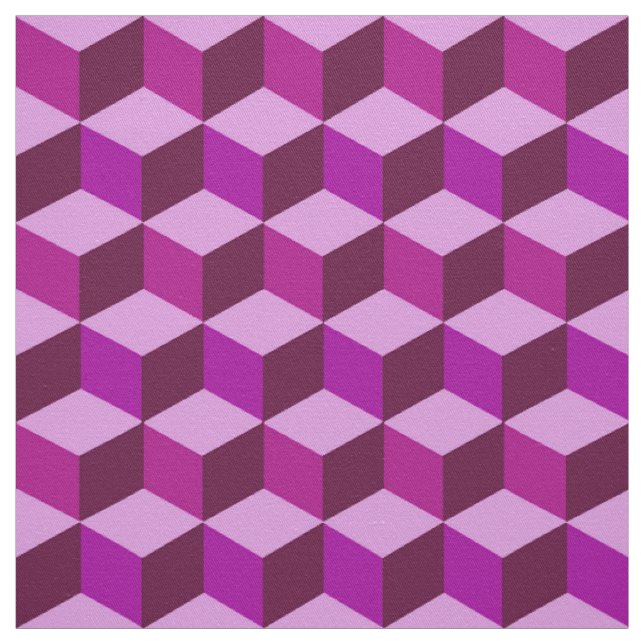 Modern Diamond Grid, Amethyst Purple and Violet Fabric (Swatch)