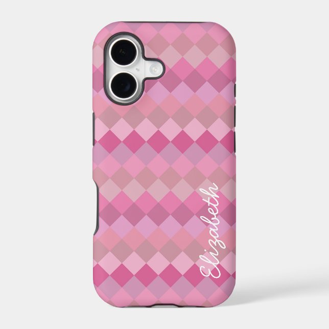Modern Diamond Pattern | Mosaic Abstract Art 3 (Back)
