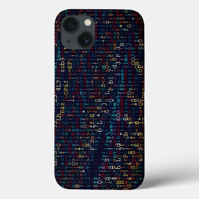 Modern Digital Abstract Multi-Colour Case-Mate iPhone Case (Back)