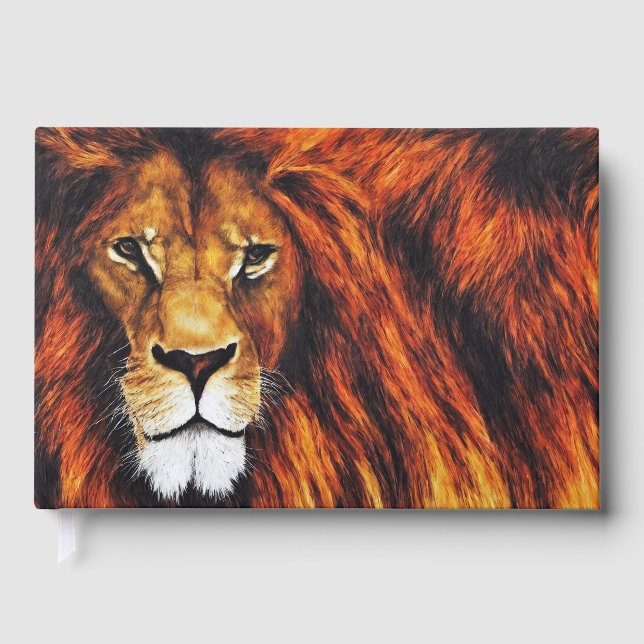 Modern digital art in 3D style Guest Book (Front)