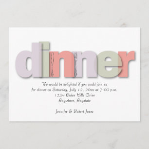 Modern Dinner Party Invitation