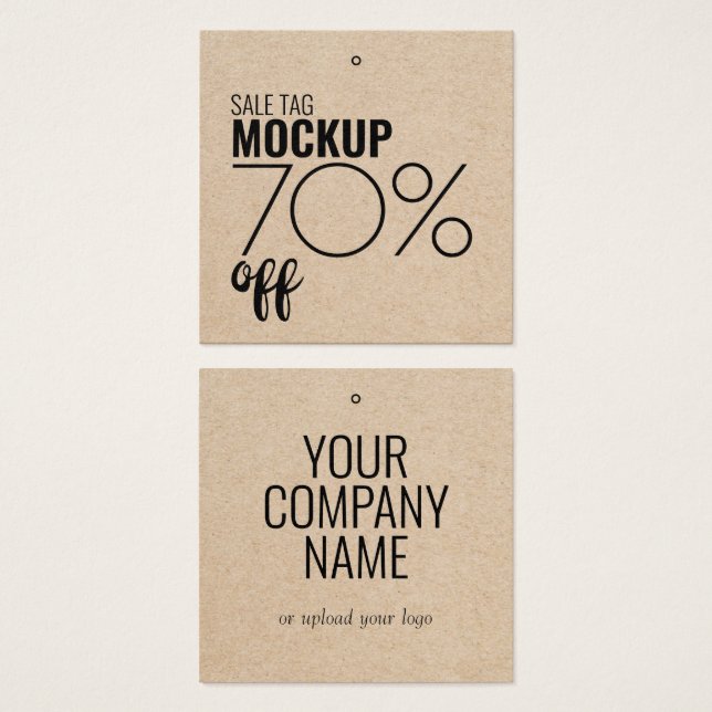 Modern Discount Sale Clothing Hang Tag (Front & Back)