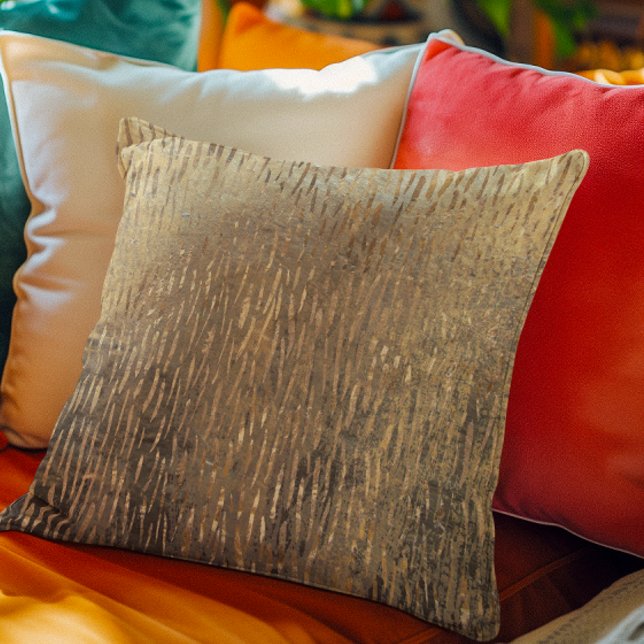 Modern Distressed Metallic Gold Pattern - Rain Cushion (Creator Uploaded)