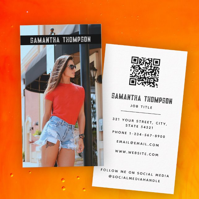 Modern Distressed Professional Photography Photo Business Card (Modern Distressed Professional Photography Photo Business Card)