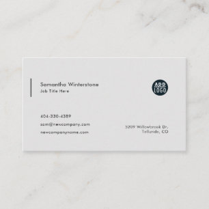 Modern DIY Company Logo Simple Business Card