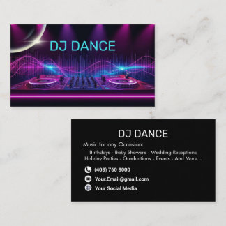 Modern DJ Business Card