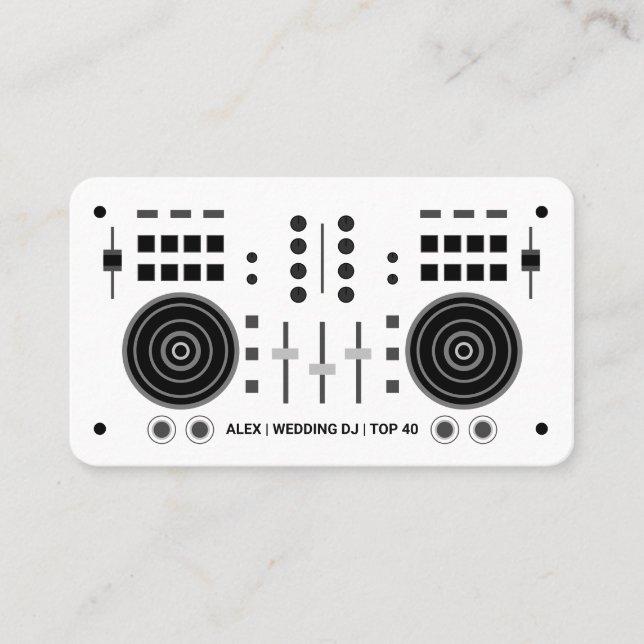 Modern DJ Business Card (Front)