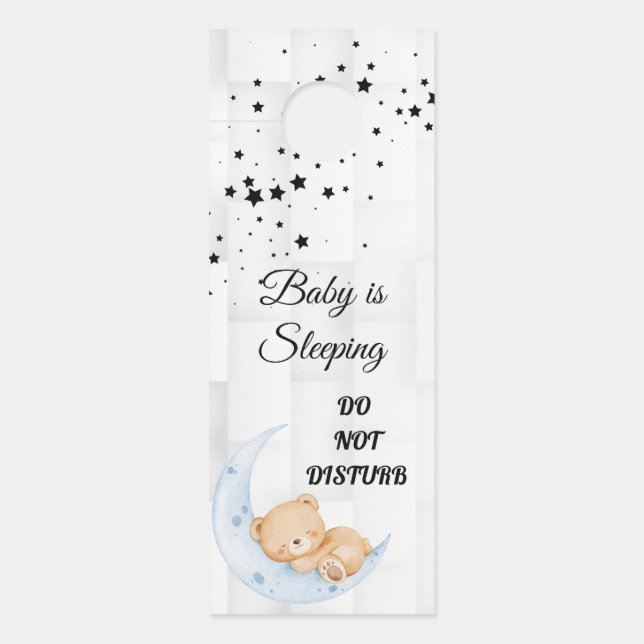 Modern Do Not Disturb Door Hanger (Front)