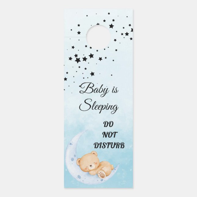 Modern Do Not Disturb Door Hanger (Front)