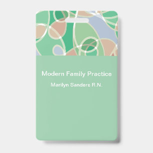 Modern Doctor Office Employee ID Badge