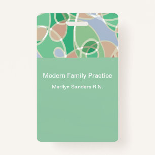 Modern Doctor Office Employee ID ID Badge