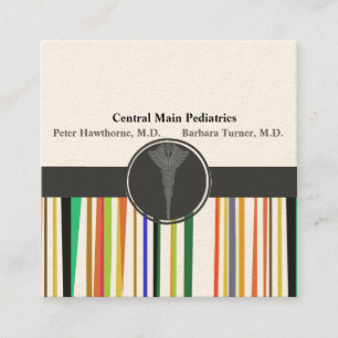 Modern Doctor Physician Med Paediatrics Appointmen Appointment Card