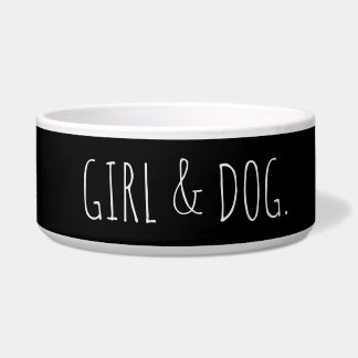 Modern Dog Girl Simple Gift