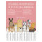 Modern Dog Walker Pet Sitter Pink Simple Strip